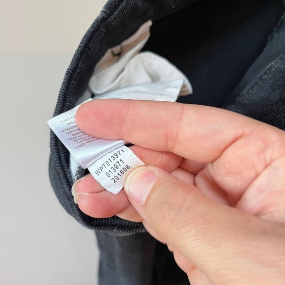 J. Jill‎ Womens Corduroy Black Pants Size 12 Cotton/Spandex Blend - Picture 4 of 5